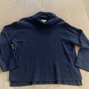 Navy blue turtleneck sweater